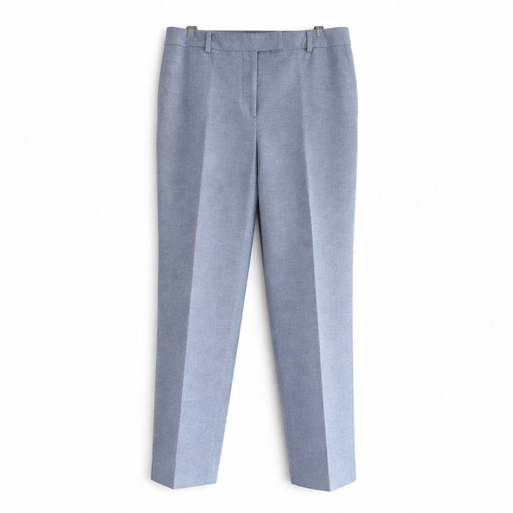 TALBOTS Curvy Petite 12P High Waist Straight Leg Pants Blue